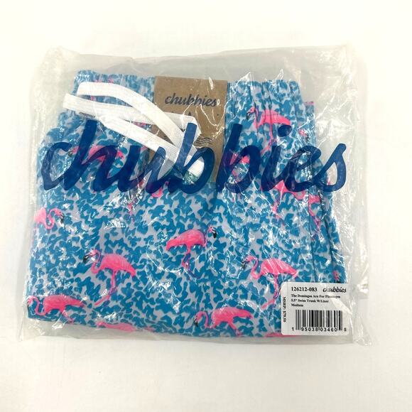 Chubbies Men's The Domingos Are For Flamingos 5.5" Classic Swim Trunk Size M - Picture 4 of 12